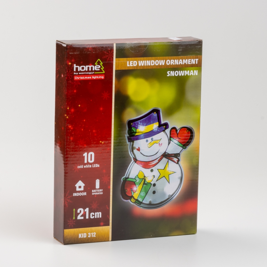 LED Weihnachtsdekoration ins Fenster 10xLED/3xAAA