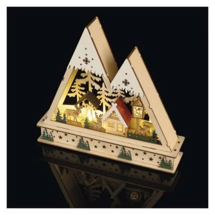 LED Weihnachtsdekoration LED/0,6W/2xAA Weihnachtslandschaft