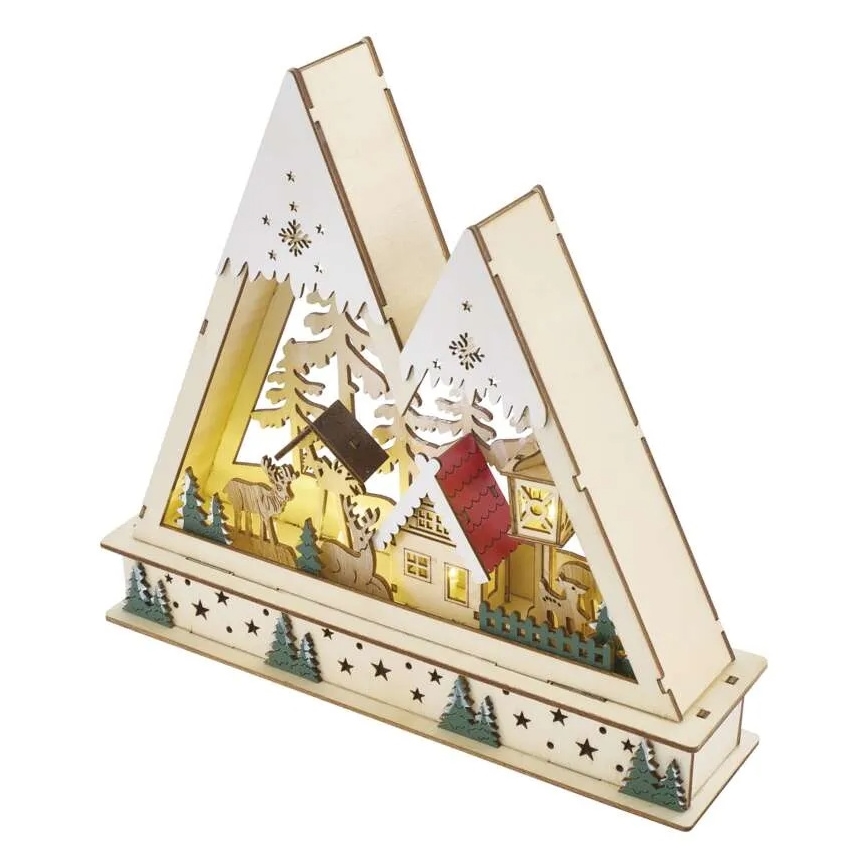 LED Weihnachtsdekoration LED/0,6W/2xAA Weihnachtslandschaft