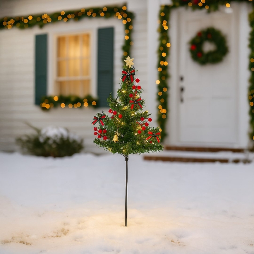 LED-Weihnachtsdekoration LED/1W/230V 75 cm IP44 grün