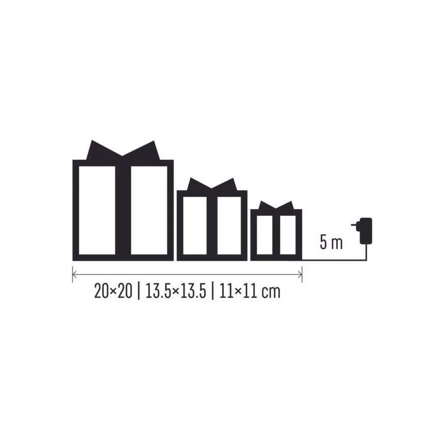 LED Weihnachtsdekoration LED/2,25W/230V warmweiß