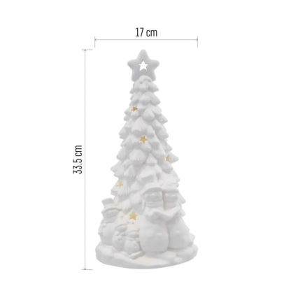 LED-Weihnachtsdekoration LED/2xAA warmweiß Weihnachtsbaum