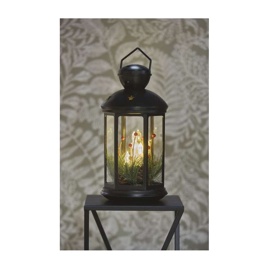 LED Weihnachtsdekoration LED/3xAAA schwarz