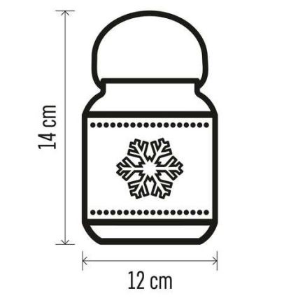 LED Weihnachtsdekoration LED/3xAAA weiß