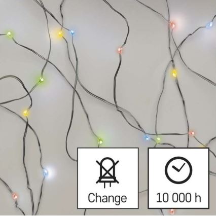 LED Weihnachtskette 20xLED/2,4m multicolor