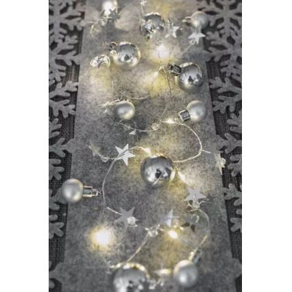 LED Weihnachtskette 20xLED/2xAA 2,2 m warmweiß