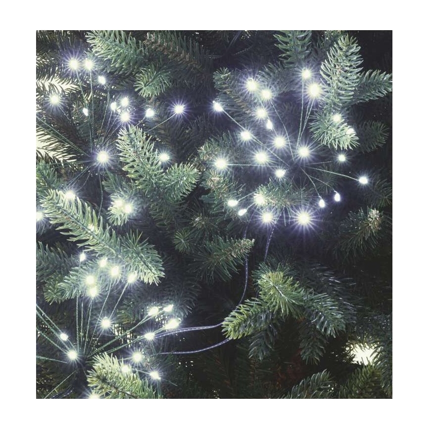 LED-Weihnachtskette 450 LEDs 8+3 m kaltweiß
