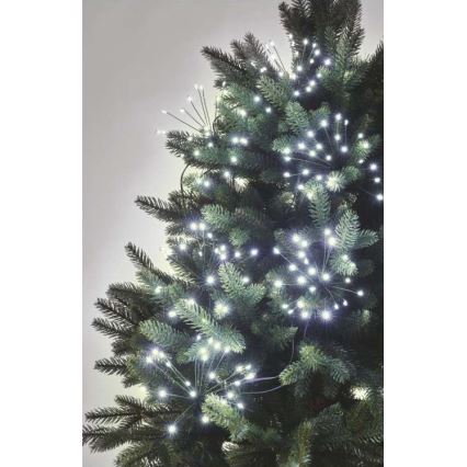 LED-Weihnachtskette 450 LEDs 8+3 m kaltweiß