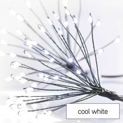LED-Weihnachtskette 450 LEDs 8+3 m kaltweiß