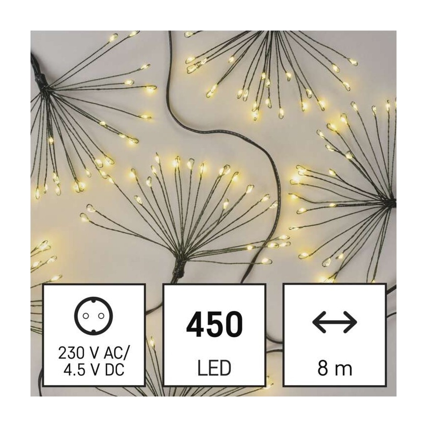 LED Weihnachtskette 450xLED/11m warmweiß