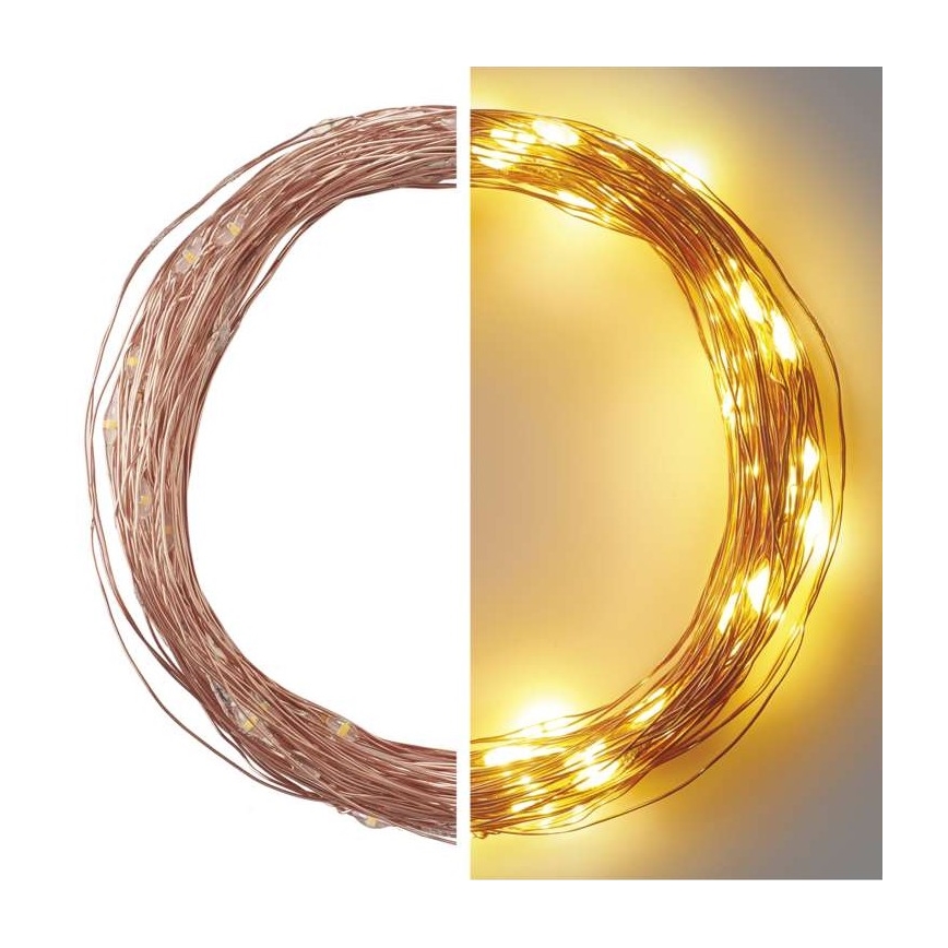 LED-Weihnachtskette für den Außenbereich 100xLED/15m IP44 warmweiß