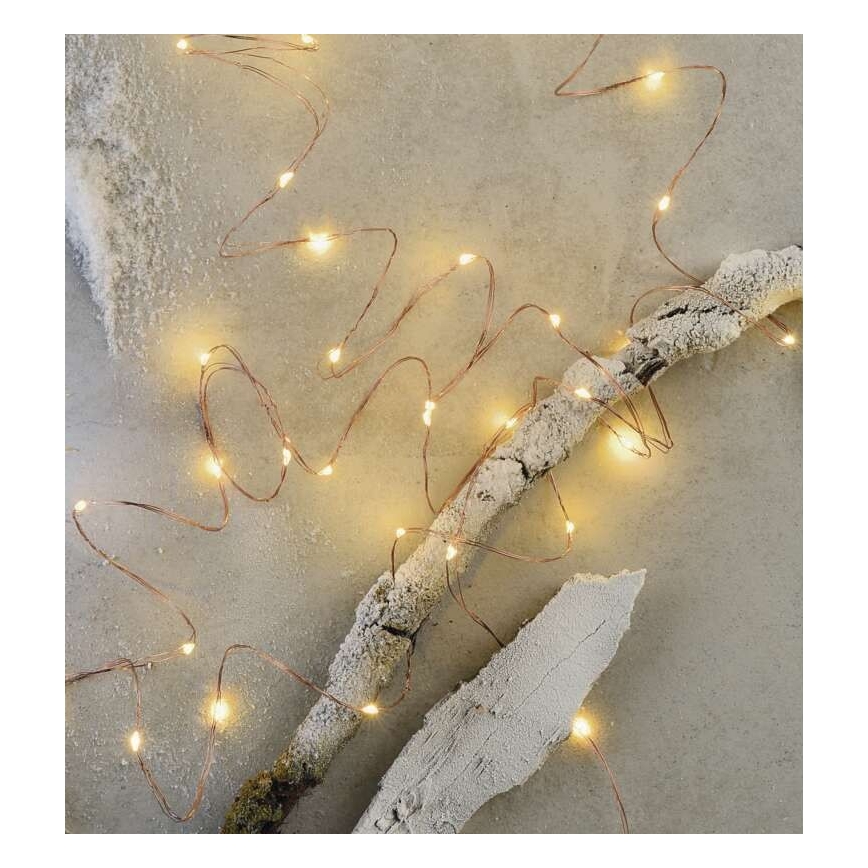 LED-Weihnachtskette für den Außenbereich 100xLED/15m IP44 warmweiß