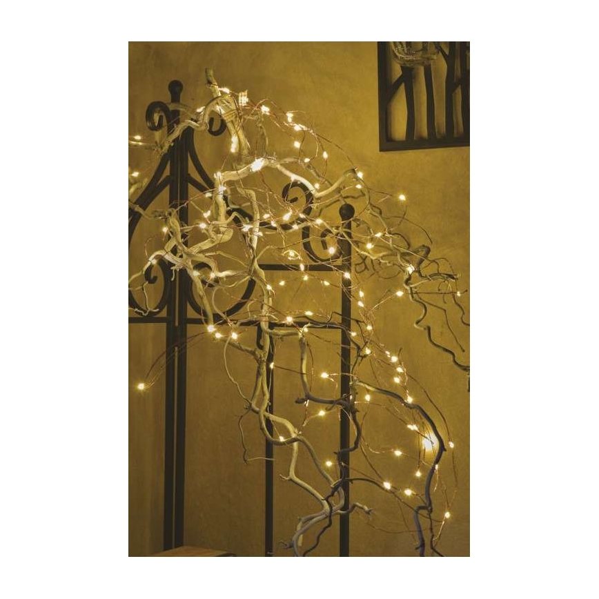 LED-Weihnachtskette für den Außenbereich 100xLED/15m IP44 warmweiß