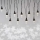 LED-Weihnachtskette für den Außenbereich 10xLED/9,5 m IP44 kaltweiß