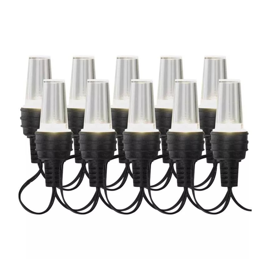 LED-Weihnachtskette für den Außenbereich 10xLED/9,5 m IP44 kaltweiß