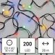 LED Weihnachtskette für den Außenbereich 200xLED/8 Modi 25m IP44 multicolor