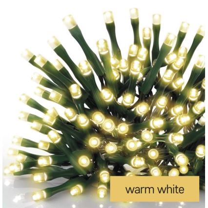 LED Weihnachtskette für den Außenbereich 200xLED/8 Modi 8,6m IP44 warmweiß