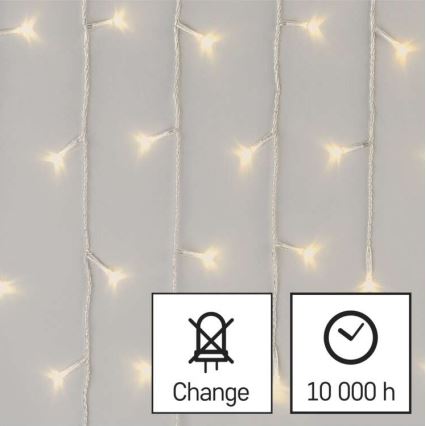 LED-Weihnachtskette für den Außenbereich 300xLED/8 Modi 10m IP44 warmweiß + Fernbedienung