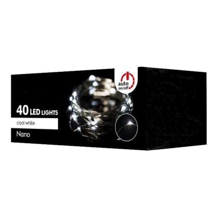 LED-Weihnachtskette für den Außenbereich 4 m 40xLED/2,4W/230V IP44