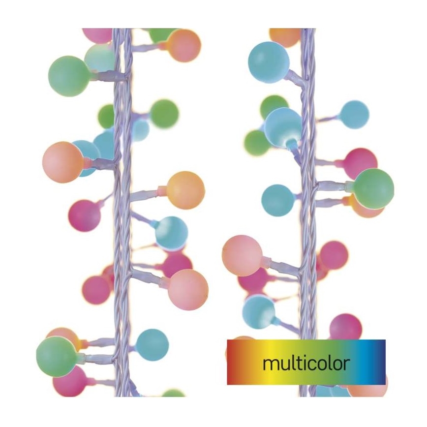 LED-Weihnachtskette für den Außenbereich 40xLED/9m IP44 multicolor