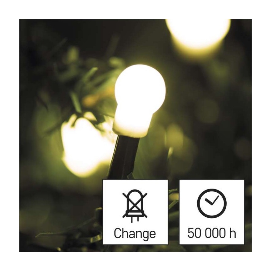 LED Weihnachtskette für den Außenbereich 480xLED/53m IP44 warmweiß