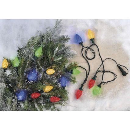 LED-Weihnachtskette für den Außenbereich 50xLED/8 Modi 14,8m IP44 multicolor