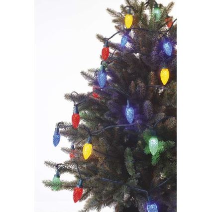 LED-Weihnachtskette für den Außenbereich 50xLED/8 Modi 14,8m IP44 multicolor