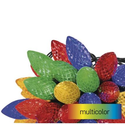 LED-Weihnachtskette für den Außenbereich 50xLED/8 Modi 14,8m IP44 multicolor