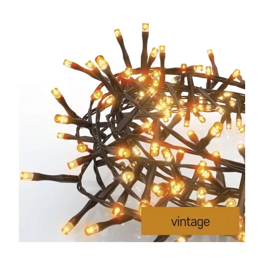 LED-Weihnachtskette für den Außenbereich 600xLED/17m IP44 vintage