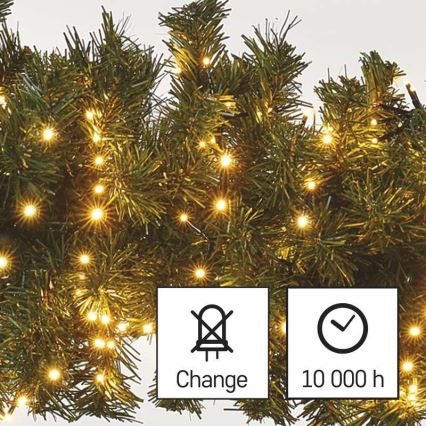 LED-Weihnachtskette für den Außenbereich 600xLED/17m IP44 vintage