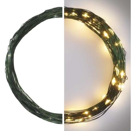 LED-Weihnachtskette für den Außenbereich 75xLED/12,5m IP44 warmweiß