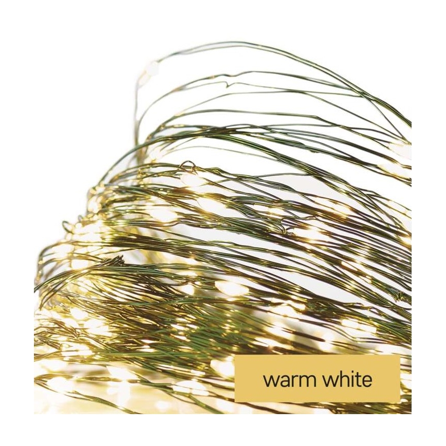 LED-Weihnachtskette für den Außenbereich 75xLED/12,5m IP44 warmweiß