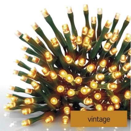 LED-Weihnachtskette für den Außenbereich 80xLED/13m IP44 vintage