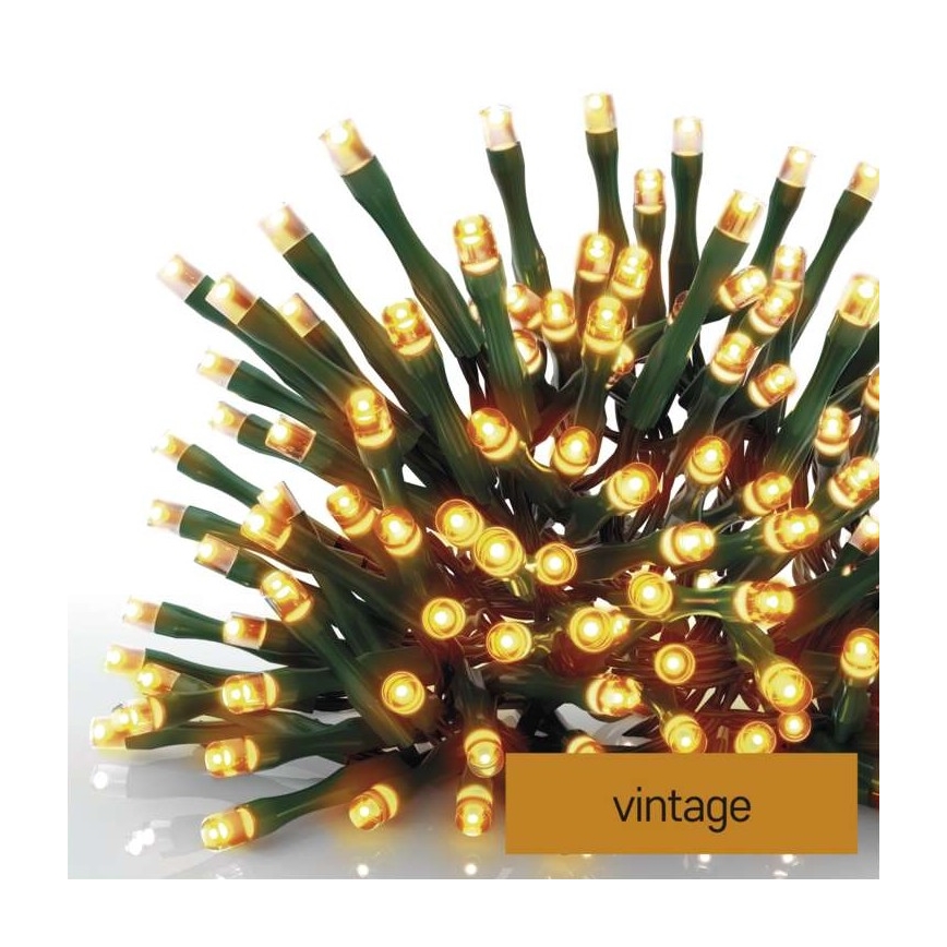 LED-Weihnachtskette für den Außenbereich 80xLED/13m IP44 vintage