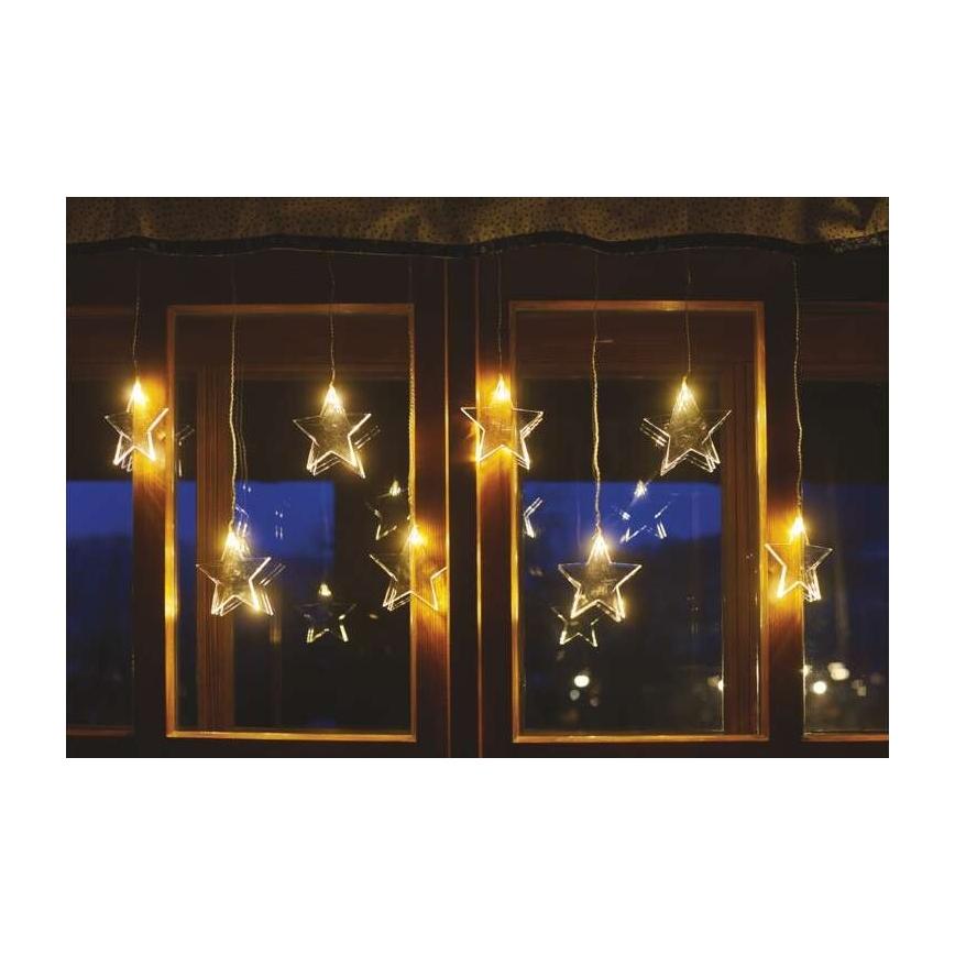 LED Weihnachtskette für den Außenbereich 8xLED/5,84m IP44 Sterne
