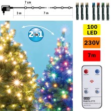 LED Weihnachtskette mit Fernbedienung LED/230V IP44