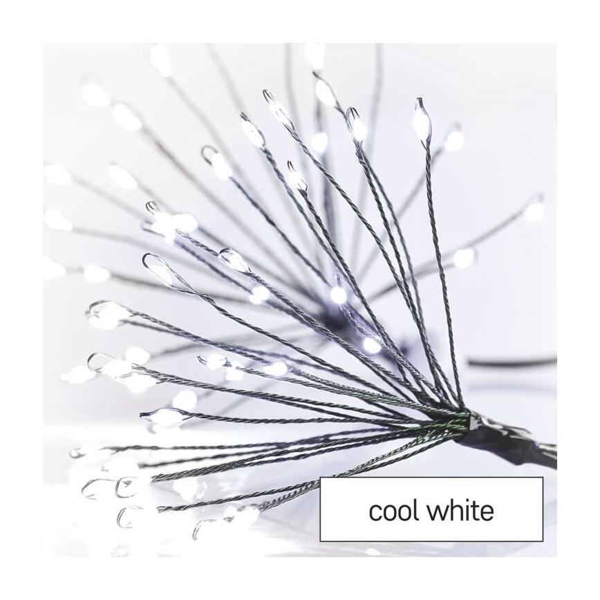 LED Weihnachtslichterkette 150xLED/5,35m kaltweiß