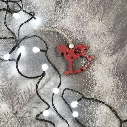 LED-Weihnachtslichterkette 200 LEDs/8 Funktionen 20 m IP44 kaltweiß