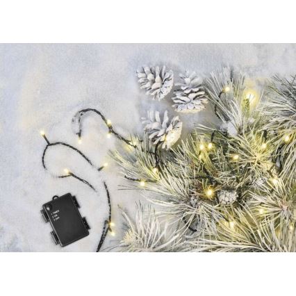 LED-Weihnachtslichterkette für den Außenbereich 120xLED/3xAA 8,9m IP44 warmweiβ