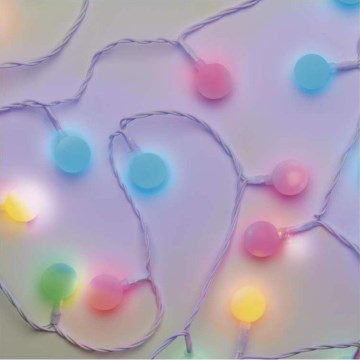 LED-Weihnachtslichterkette für den Außenbereich 40xLED/9m IP44 mehrfarbig