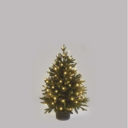 LED-Weihnachtslichterkette für den Außenbereich 80xLED/3xAA 6,1m IP44 warmweiβ
