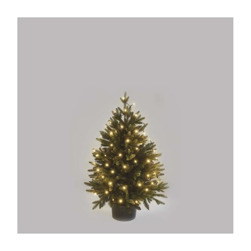 LED-Weihnachtslichterkette für den Außenbereich 80xLED/3xAA 6,1m IP44 warmweiβ