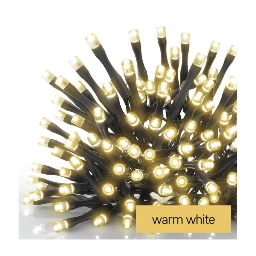 LED-Weihnachtslichterkette für den Außenbereich 80xLED/3xAA 6,1m IP44 warmweiβ