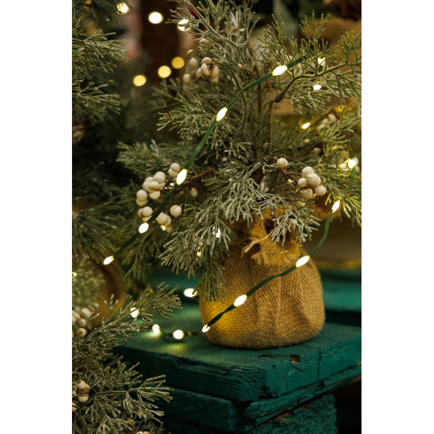 LED-Weihnachtslichterkette für den Außenbereich LINE 700xLED/8 Funktionen 40 m IP44 warmweiβ