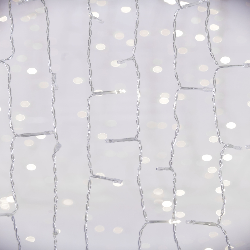 LED-Weihnachtslichtervorhang für den Außenbereich  CURTAIN 480xLED/8,4W/230V 3x3 m IP44 kaltweiß