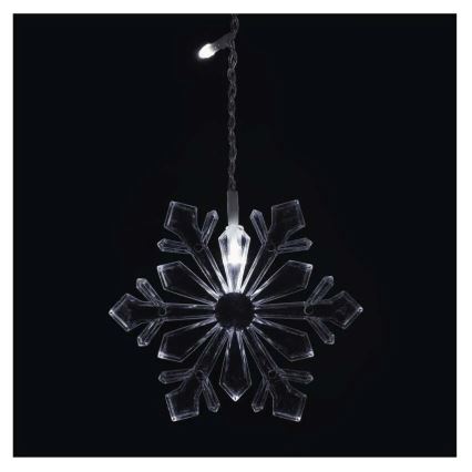 LED-Weihnachtsvorhang 60xLED/1,35W 635x50 cm kaltweiß