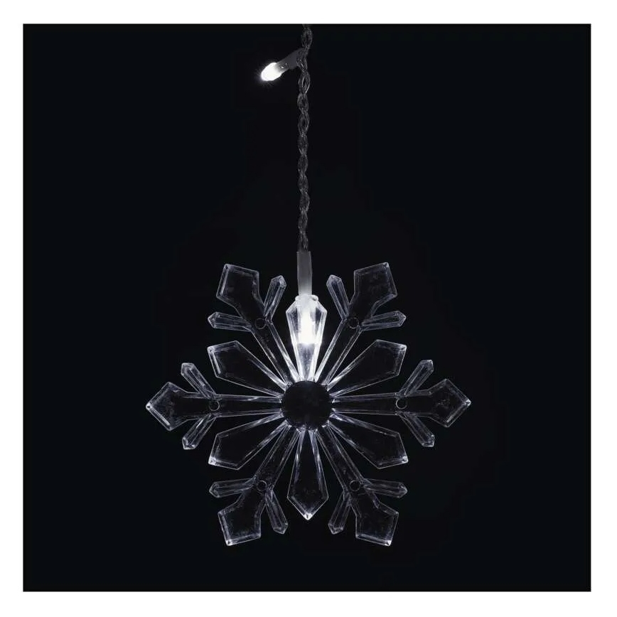 LED-Weihnachtsvorhang 60xLED/1,35W 635x50 cm kaltweiß