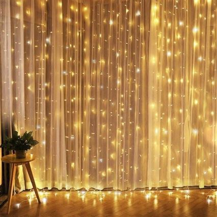 LED Weihnachtsvorhang LED/3xAA