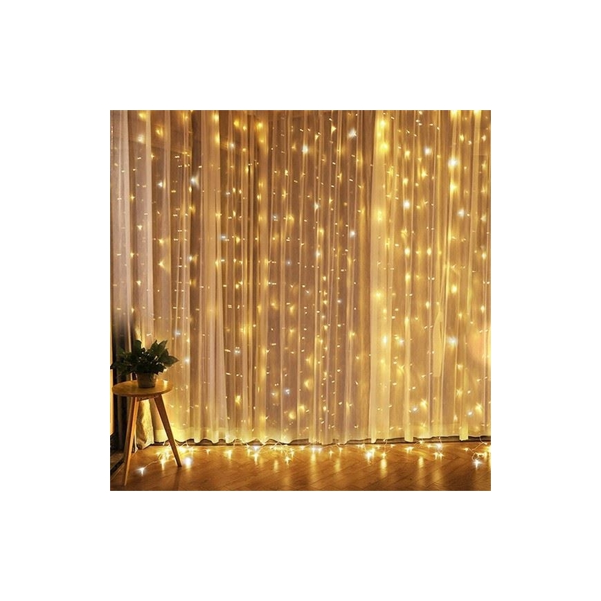 LED Weihnachtsvorhang LED/3xAA