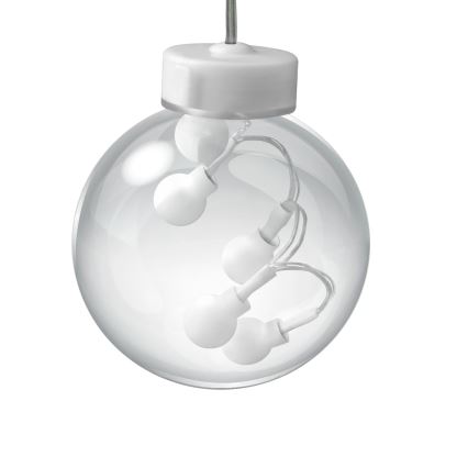 LED Weihnachtsvorhang WISH BALLS 108xLED/8 Funktionen 4,5 m warmweiß